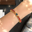 (K1) Ruby Royale DIY Bracelet Kit – 3mm Czech Fire-Polished & 2mm TOHO Seed Bead Making Set