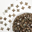 (P10) Picasso Style 2-Hole Four-Pointed Star Glass Beads - Custom Colorway