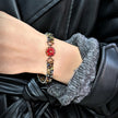 (K10) Autumn Mosaic DIY Bead Kit – Czech Glass Square Bracelet Making Supplies