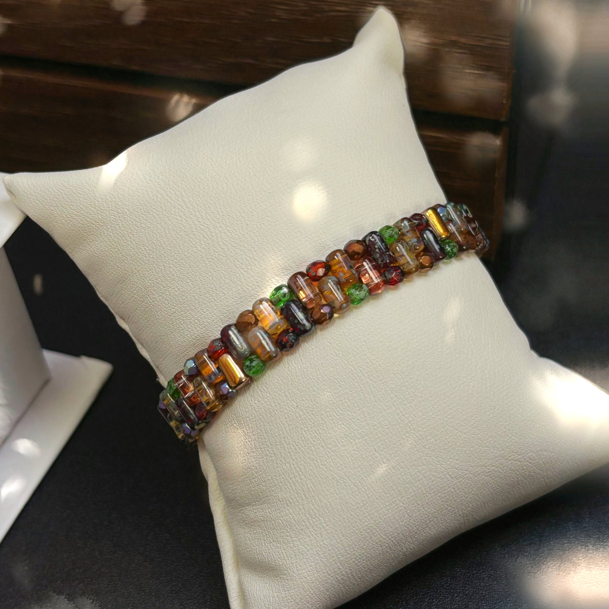 (K7) Rulla Mosaic DIY Bracelet Kit – Czech Glass Rulla & Fire-Polished Bead Making Set