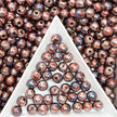 (P16) Picasso 6mm Glass  Round beads-Vintage Style Pearly Beads For DIY Jewelry Making