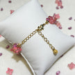Blush Blossom | Handwoven Czech Glass Flower Bead Bracelet in Pink Ombré