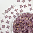 (P10) Picasso Style 2-Hole Four-Pointed Star Glass Beads - Custom Colorway