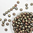 (P16) Picasso 6mm Glass  Round beads-Vintage Style Pearly Beads For DIY Jewelry Making