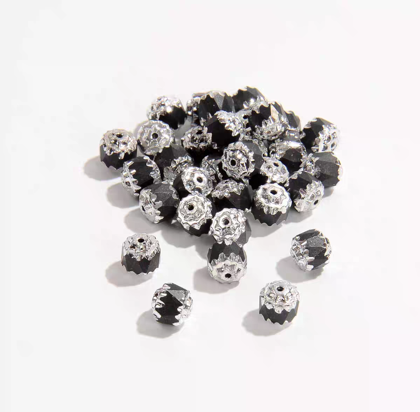 Czech Glass Beads Black Series