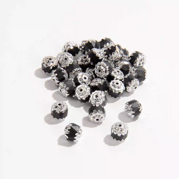 Czech Glass Beads Black Series