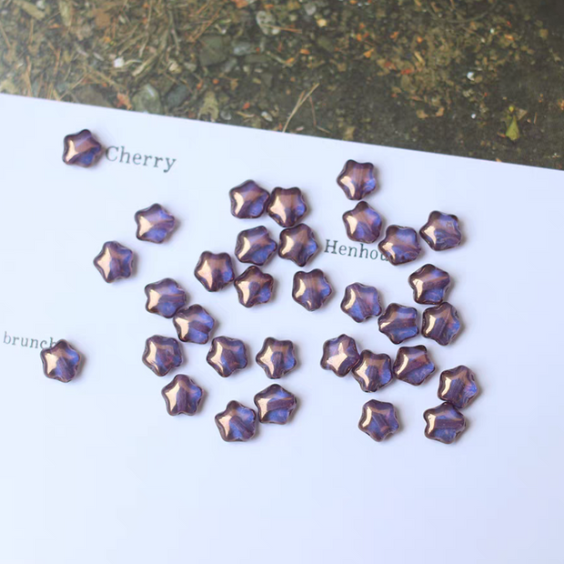 Czech Glass Star Beads