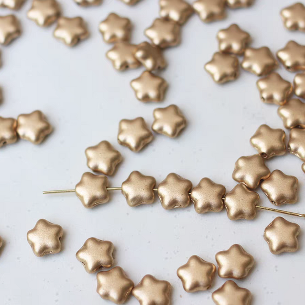 Czech Glass Star Beads