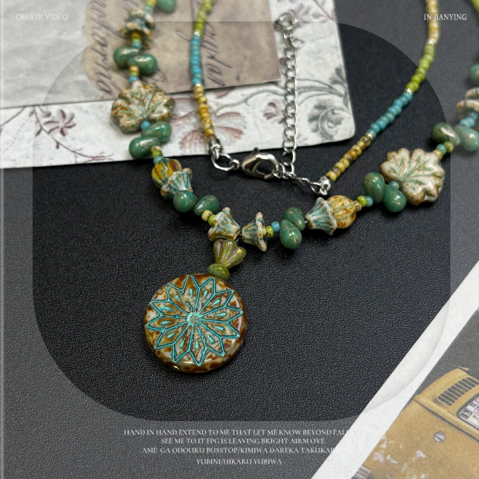(N2) Forest Fairy Style Handmade Necklace