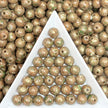(P16) Picasso 6mm Glass  Round beads-Vintage Style Pearly Beads For DIY Jewelry Making