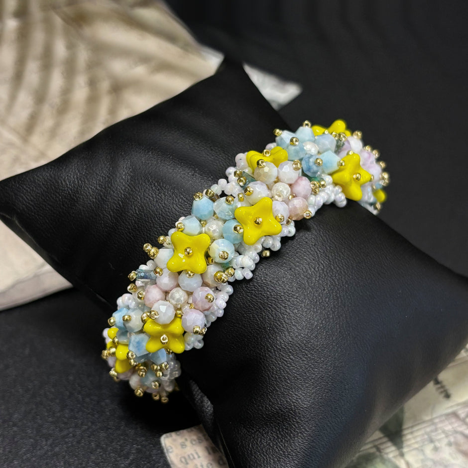 (N6）Summer Olive Flower Handmade Bracelet