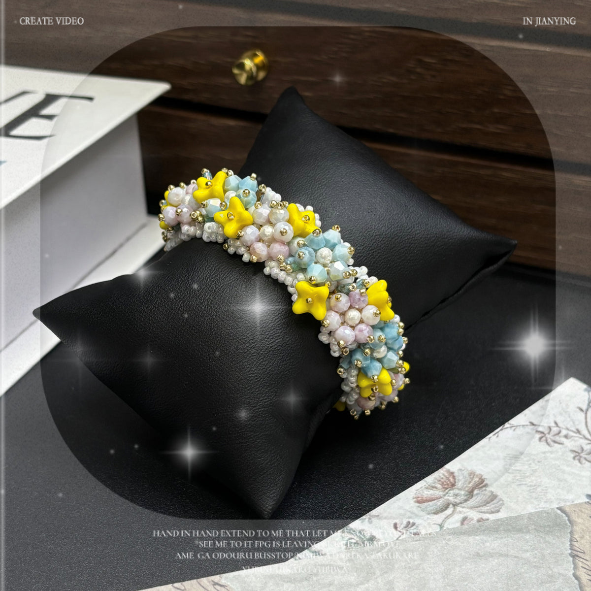 (N6）Summer Olive Flower Handmade Bracelet