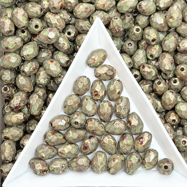 (P17) Picasso Waterdrop Beads 6×9mm Customized Glass Beads DIY Jewelry Making Supplies for Necklace Bracelet Earring Crafts