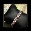 (N7）Dreamy Lilac Czech Glass Bracelet
