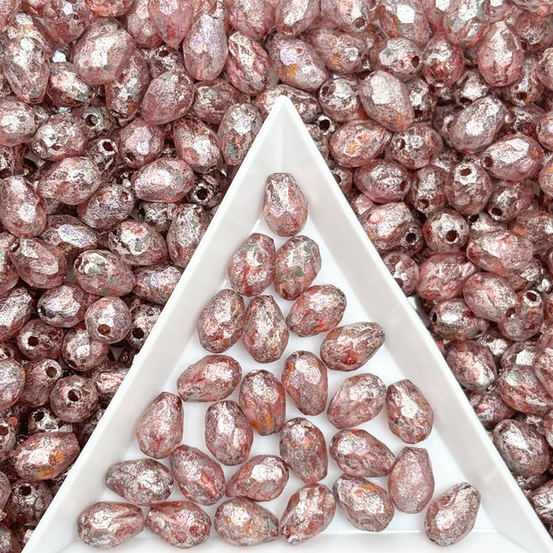 (P17) Picasso Waterdrop Beads 6×9mm Customized Glass Beads DIY Jewelry Making Supplies for Necklace Bracelet Earring Crafts