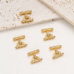 (JF5) Luxury Micro Pave Zirconia Multi-Strand Clasp - 18K Gold Plated Jewelry Connector