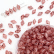 (P11) 2-hole Diamond-Duo Glass Beads For Jewelry Making