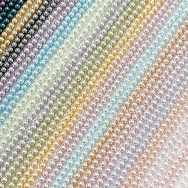 (H4) Shiny Galaxy Pearl 3mm For Jewelry Making supplies