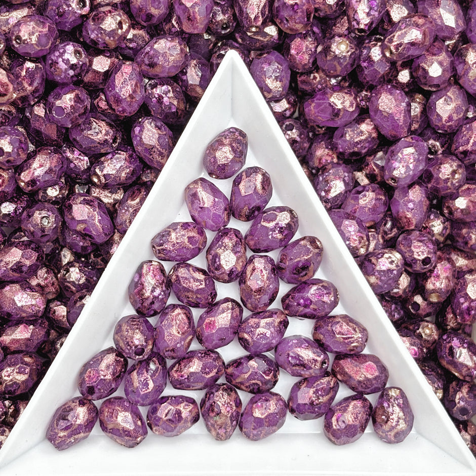 (P17) Picasso Waterdrop Beads 6×9mm Customized Glass Beads DIY Jewelry Making Supplies for Necklace Bracelet Earring Crafts