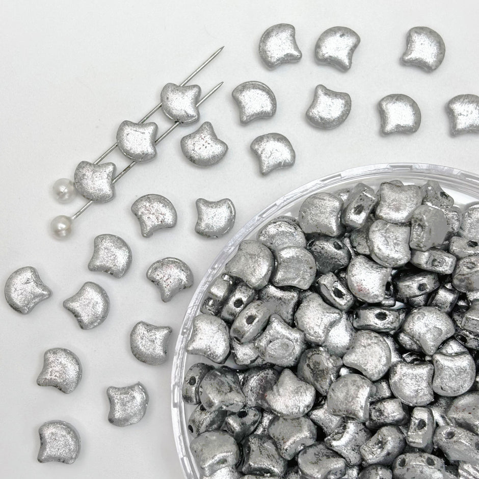(P9) Picasso Style 2-Hole Custom Ginkgo Leaf Beads  for DIY Bracelet Necklace