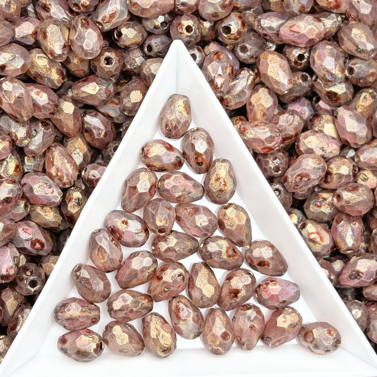 (P17) Picasso Waterdrop Beads 6×9mm Customized Glass Beads DIY Jewelry Making Supplies for Necklace Bracelet Earring Crafts
