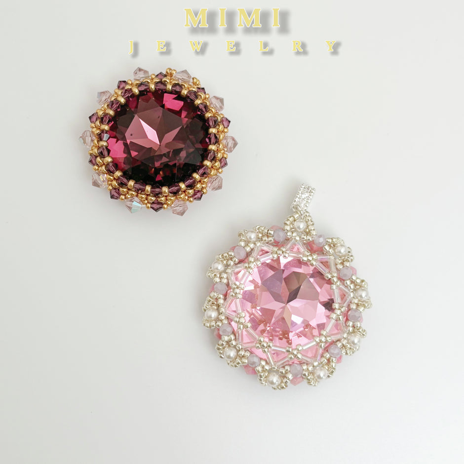 K27 Princess Cyrstal Beaded Pendant