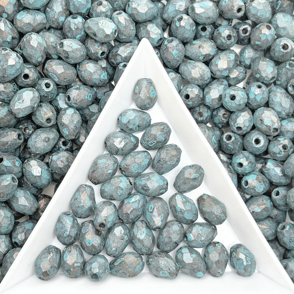 (P17) Picasso Waterdrop Beads 6×9mm Customized Glass Beads DIY Jewelry Making Supplies for Necklace Bracelet Earring Crafts