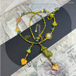 (N12) Summer Style Cutie Owl Original Designed Handmade Necklace