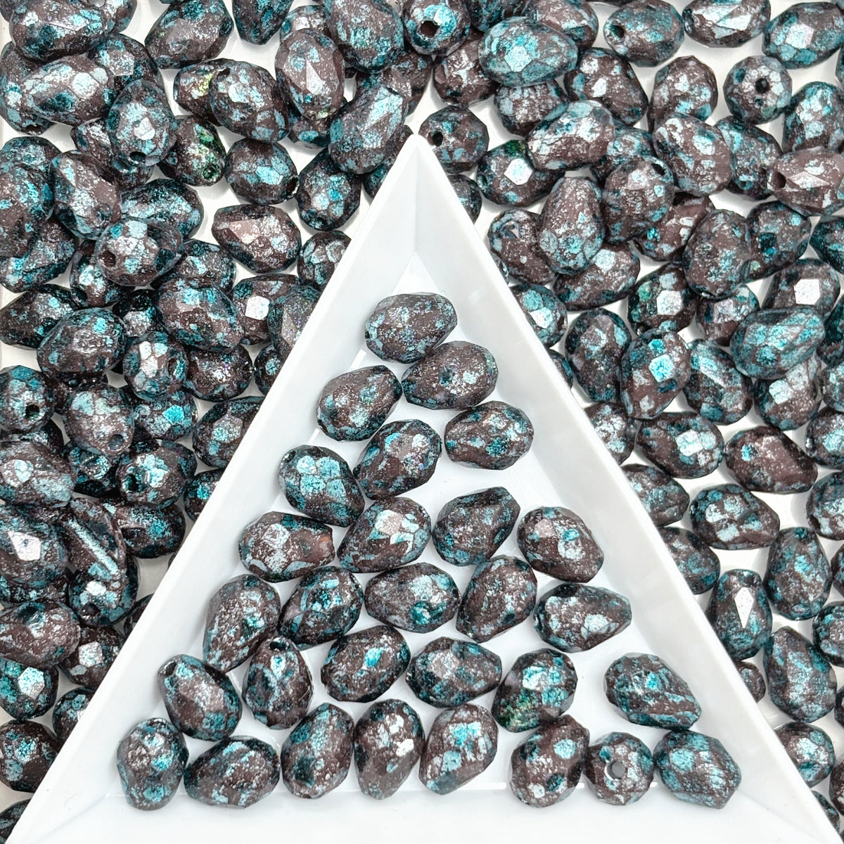 (P17) Picasso Waterdrop Beads 6×9mm Customized Glass Beads DIY Jewelry Making Supplies for Necklace Bracelet Earring Crafts