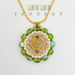 K38 Rose Compass Beaded Pendant