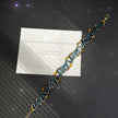 (N16) Czech Glass Z-bead Picasso Waving Handmade Bracelet