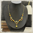 (N18) Carnelian Turquoise 18K Gold Plated Y-Necklace Handmade