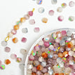 (H6) Mixed 4mm Luxury Bicone Shiny Cat Eye Customized Colour Glass Beads – Faceted Beads for Fine Jewelry Crafting