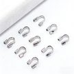 (JF16) 18K Gold Plated U-Shape Wire Guardians - 4.5mm Horseshoe Buckle for Jewelry Making