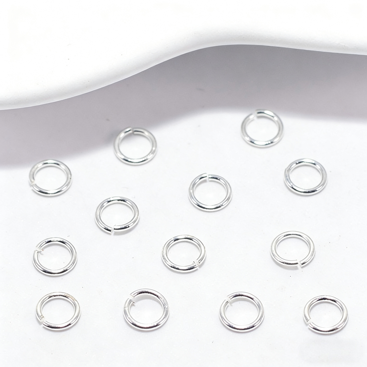 (JF12)18K Gold Smooth Jump Rings - Durable Split Rings for Bracelet & Necklace Making