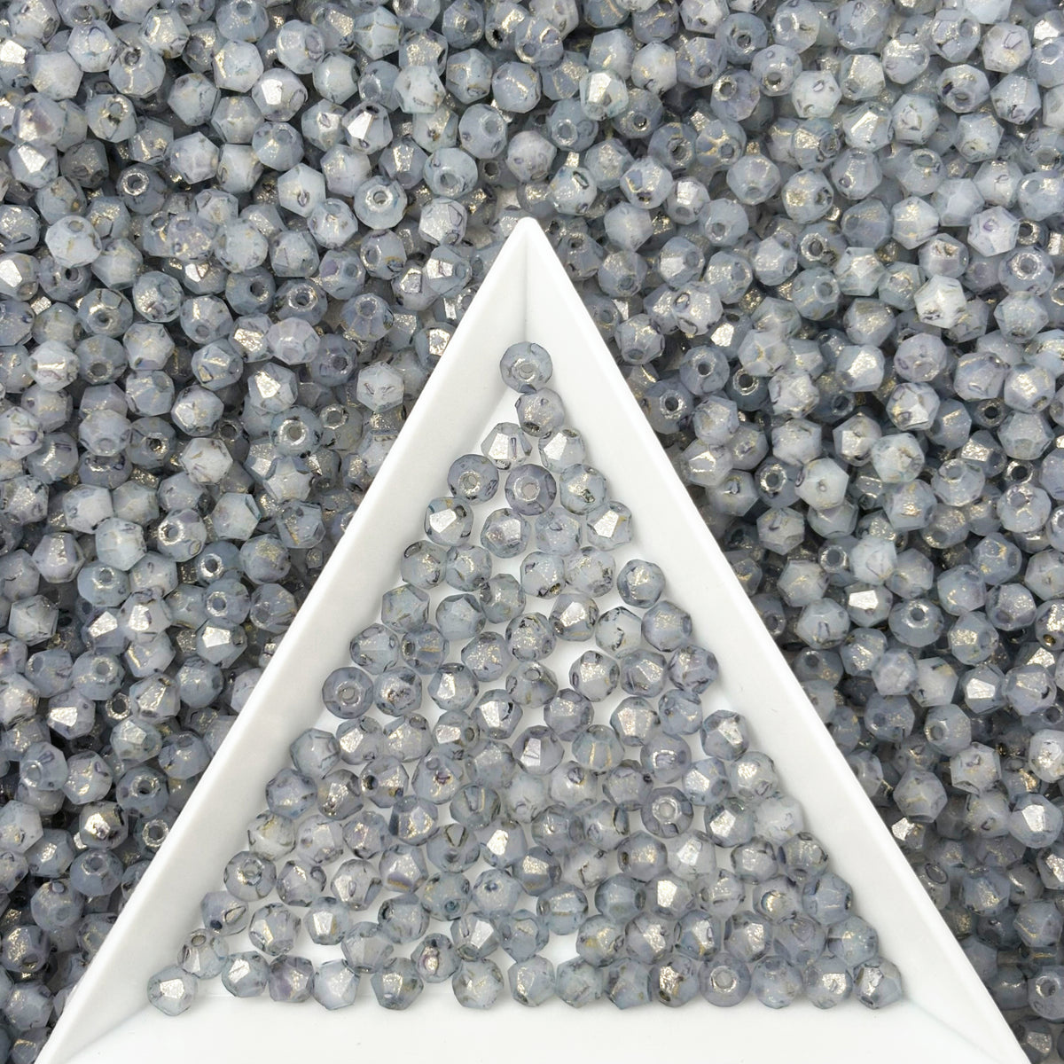 (P18) 3mm Picasso Bicone Beads - DIY Jewelry Making Supplies