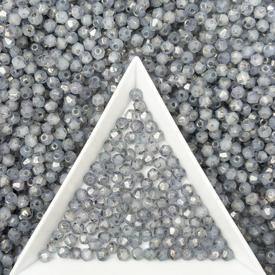 (P18) 3mm Picasso Bicone Beads - DIY Jewelry Making Supplies