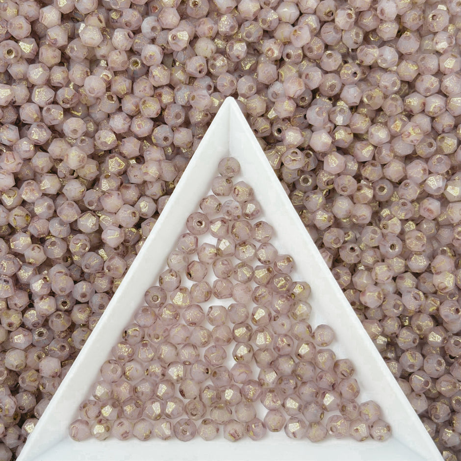 (P18) 3mm Picasso Bicone Beads - DIY Jewelry Making Supplies