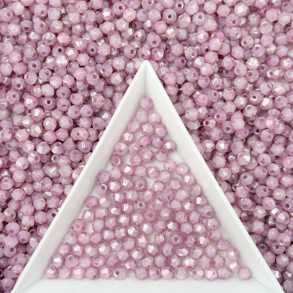 (P18) 3mm Picasso Bicone Beads - DIY Jewelry Making Supplies