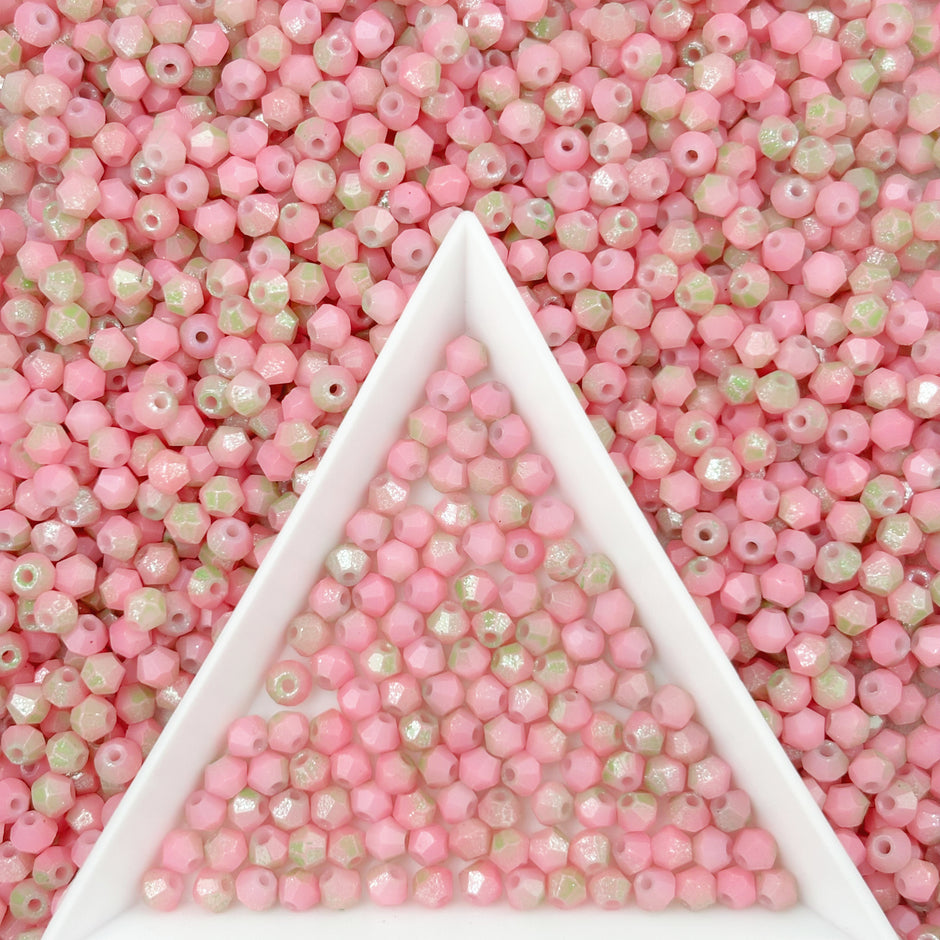 (P18) 3mm Picasso Bicone Beads - DIY Jewelry Making Supplies