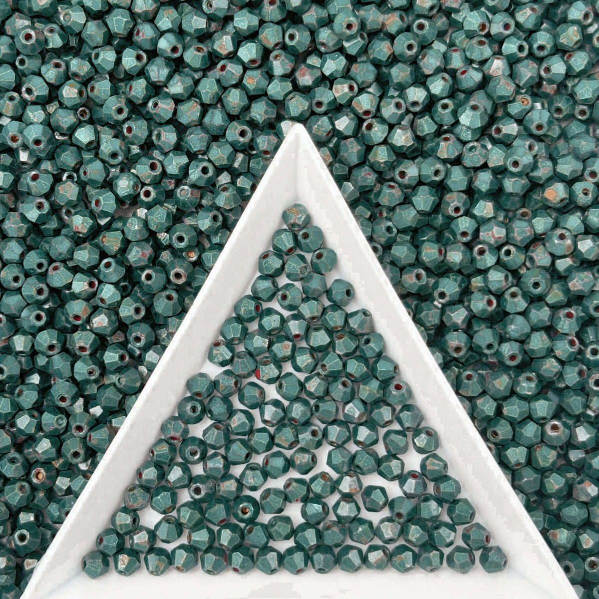 (P18) 3mm Picasso Bicone Beads - DIY Jewelry Making Supplies