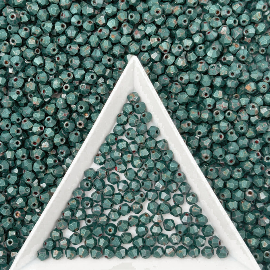 (P18) 3mm Picasso Bicone Beads - DIY Jewelry Making Supplies
