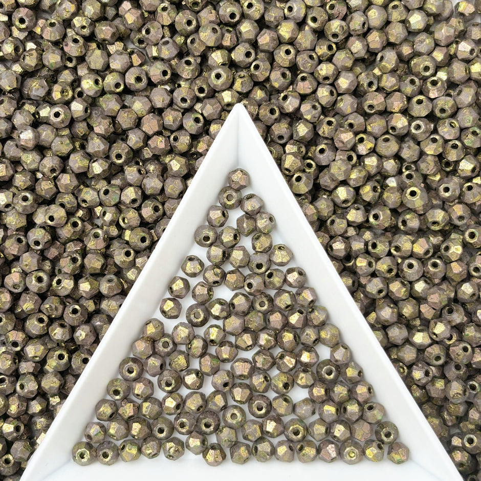 (P18) 3mm Picasso Bicone Beads - DIY Jewelry Making Supplies