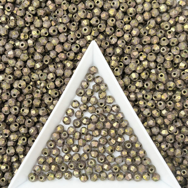 (P18) 3mm Picasso Bicone Beads - DIY Jewelry Making Supplies