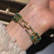 Czech Picasso Super-Duo Bead Bracelet