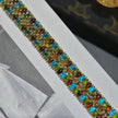 Czech Picasso Super-Duo Bead Bracelet