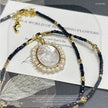 (N19) Vintage Virgin Mary Mother- Pearl Necklace Handmade