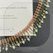 (N20) Ethereal Sway: Nanhong & Turquoise Pearl Drop Necklace (Elegant, highlights movement)