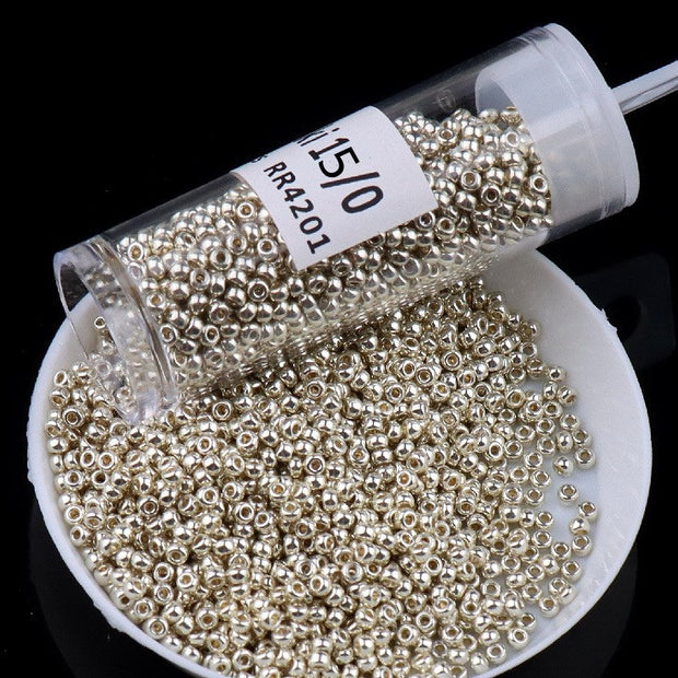(JF3) MIYUKI Round Seed Beads 11/0，15/0，8/0 - Precision Japanese Glass Beads for Jewelry Weaving
