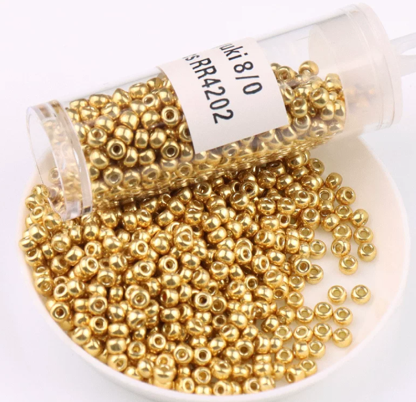 (JF3) MIYUKI Round Seed Beads 11/0，15/0，8/0 - Precision Japanese Glass Beads for Jewelry Weaving